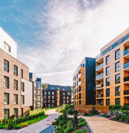 Eu,Modern,European,Complex,Of,Apartment,Buildings.,And,Outdoor,Facilities.